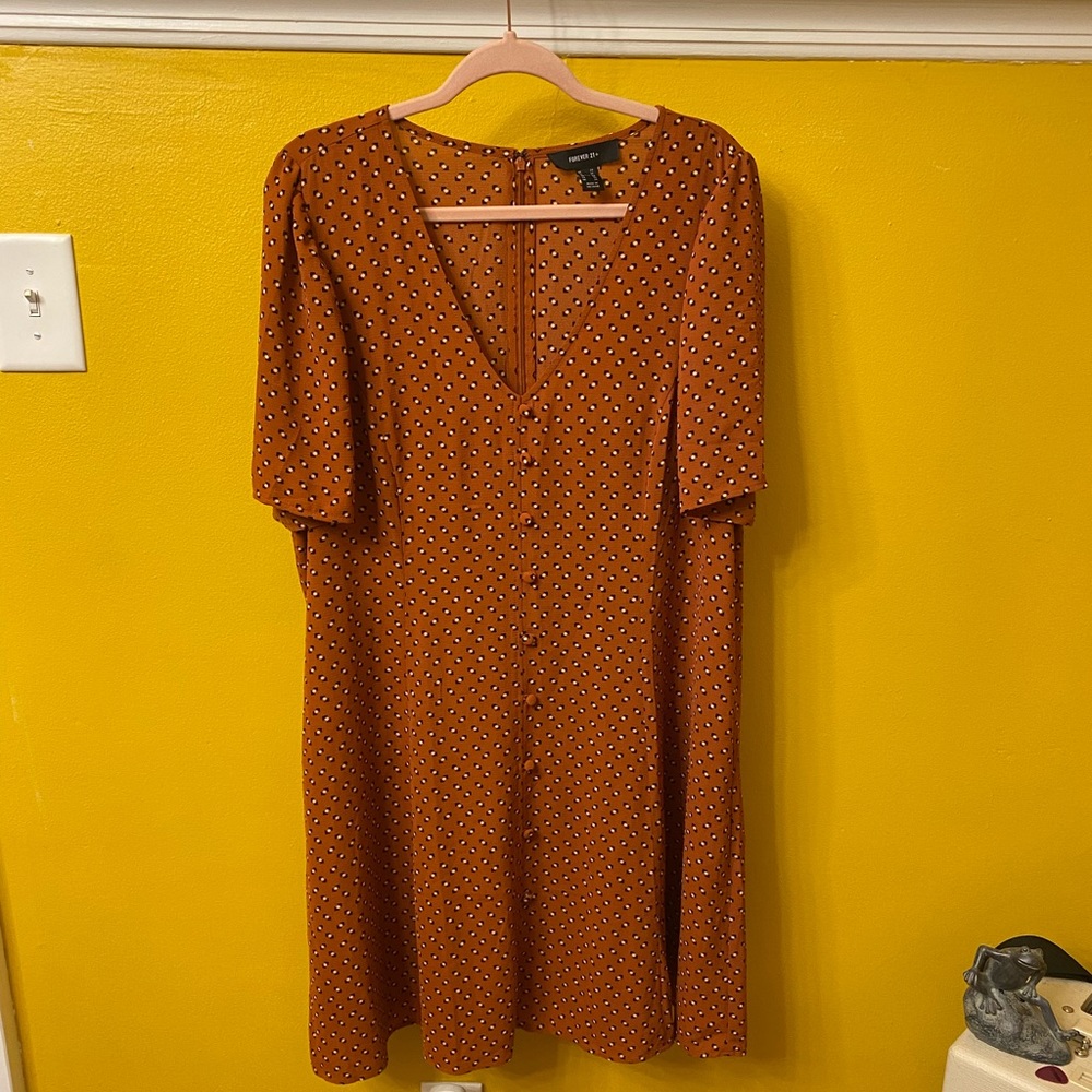 Forever 21 size 3X burnt orange dress